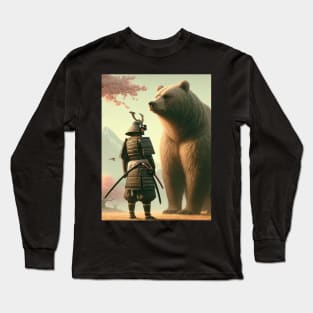 Bear and samurai Long Sleeve T-Shirt